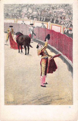 Postcard spain bull - postcard,