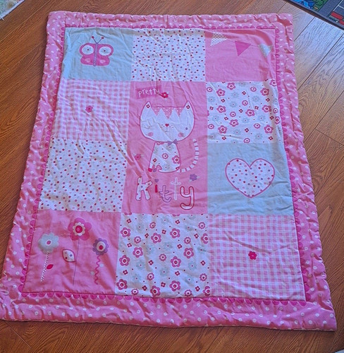 Pink pretty kitty fleece - "pretty,