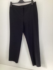 Papaya Smart UK 14 Regular Black Smart Trousers Pockets Cropped 