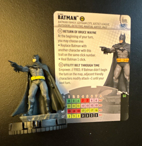Heroclix batman 001 return - batman,