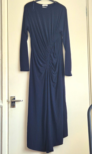 Quiz navy round neck - round, ruched