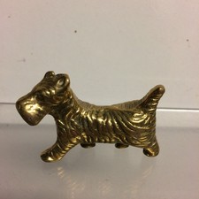 Vintage Brass Scottie Dog