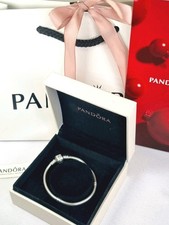 Genuine Pandora Sterling Silver  Moments Snake Chain Bracelet, Boxed 16cm - MINT