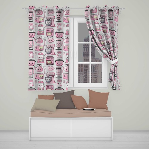 Blackout eyelet curtains cute - blackout,