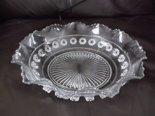 Vintage Clear Glass Round Bowl
