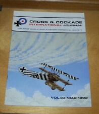 CROSS & COCKADE GREAT BRITAIN JOURNAL VOL 23 No 2 1992 Fokker Triplane 