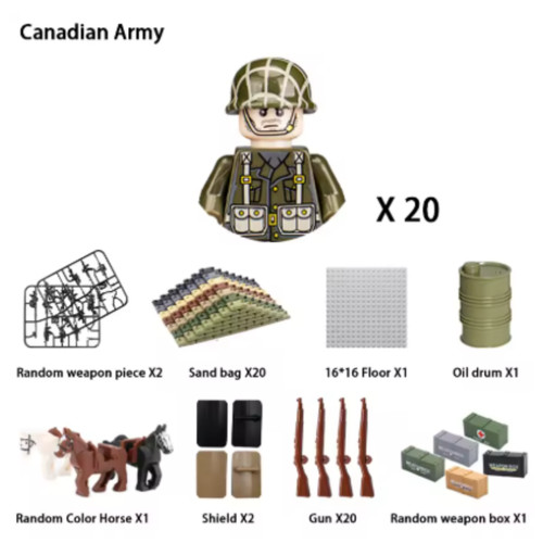 Custom lego canadian army - custom,