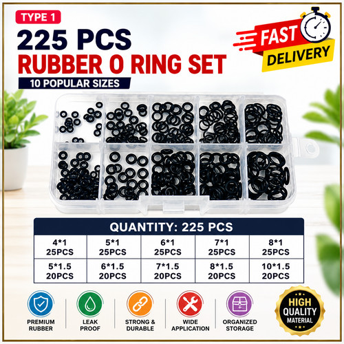 225pcs rubber ring seal - 225pcs,