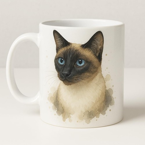 Siamese cat mug - siamese, crew
