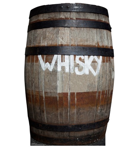 Whiskey barrel cardboard - barrel,