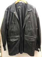 Mens MAROQUINERIE Black Leather Jacket Size 56/XXL  - CG P01