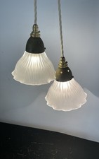 Pair Of Holophane (F25) Glass