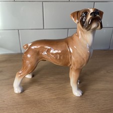 Coopercraft Vintage Boxer Dog Figurine Made In England, *7.5 x 7.5 in, VGC