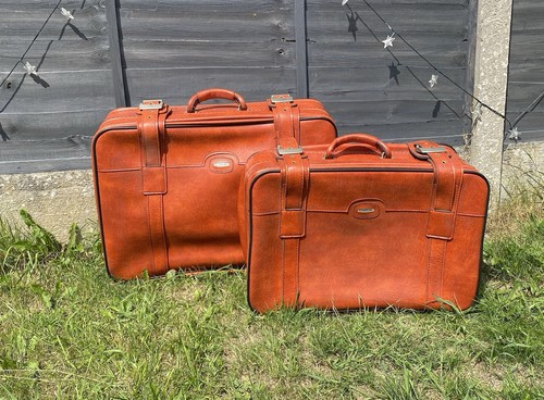 Set vintage tan - set, leather