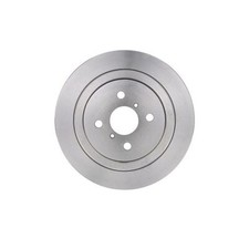 2x Brake Discs Solid For Toyota Yaris 1.5 Hybrid Bosch Rear 424310D060