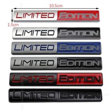 3D Limited Edition Metal Emblem Trunk Badge Fender Sticker Body Adhesive Decal