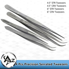 4 PACK Tweezers Long Set Craft