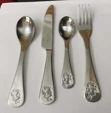 VINERS CHILDRENS STAINLESS STEEL KIDS FAIRY DINNER KNIFE FORK SPOON 4pc CUTLERY