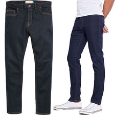 Mens Ex-Store Denim Jeans Slim Fit 100% Cotton Regular Trouser Waist Leg 30-46"