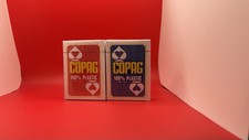 2 DECKS OF COPAG JUMBO FACE PLAYING CARDS 100% PLASTIC JUMBO INDEX POKER NEW