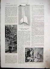 Original Old Vintage Print Gyro-Compass Marine Cave Garden Paris French 1934