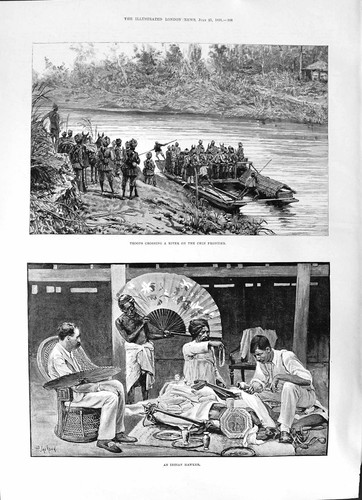 Old 1891 chin frontier burmah - 1891,