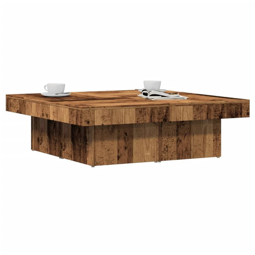 Modern wooden square - wooden, living