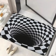 3D Optical Illusion Vortex Rug