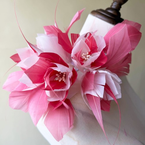 Elegant feather mount - elegant, flower