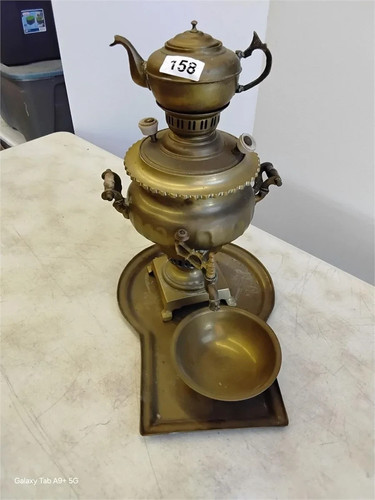 Russian brass samovar tea - russian,