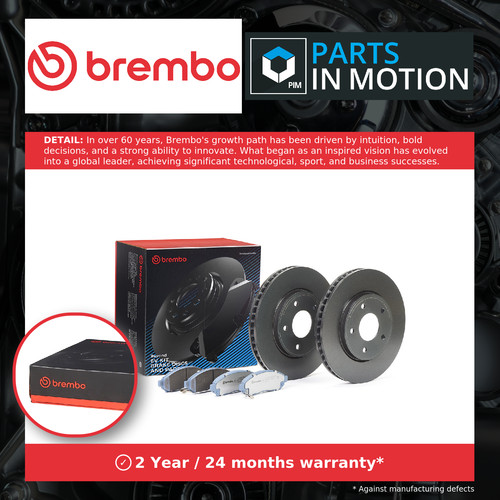 Brake discs pair pads - discs, kit