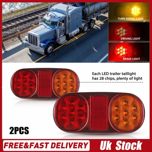 24v rear stop tail led - 2x,