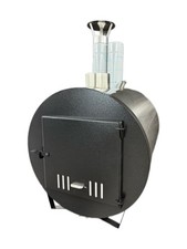 🔥 Cylindrical Hot Tub Heater | Stainless Steel Wood Burner