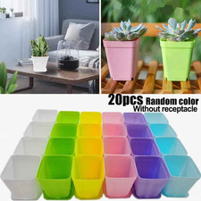 20PCS Mini Square Plant Pots