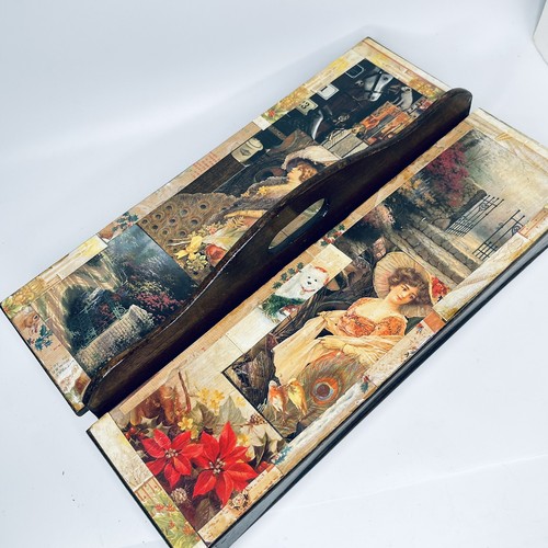 Vintage wooden decoupage - wooden,