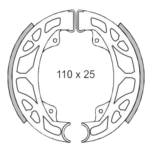 Rms brake shoes - rms, rear