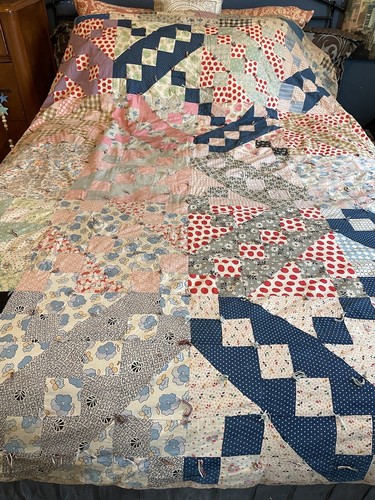 Vintage handmade quilt - vintage, cotton
