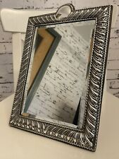 Stunning Victorian Solid Silver Mirror by William Comyns London 1898 (26 x 19cm)