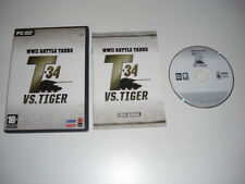 WWII Battle Tanks T-34 VS TIGER Pc DVD Rom Tank Battle Simulator Sim - FAST POST
