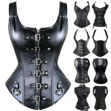 Sexy Boned Corset Basque Waist