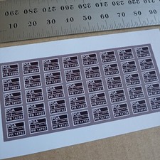 Alternative Tops Panel Number Decals for Lima ARC PGA PR Wagon OO Gauge