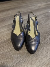 Ladies Pewter Sling Back Shoes