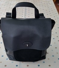 White Stuff leather bag, black.