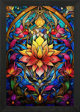 Stained Glass Floral Design