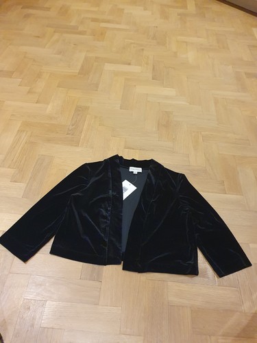 Velvet jacket black - jacket, l