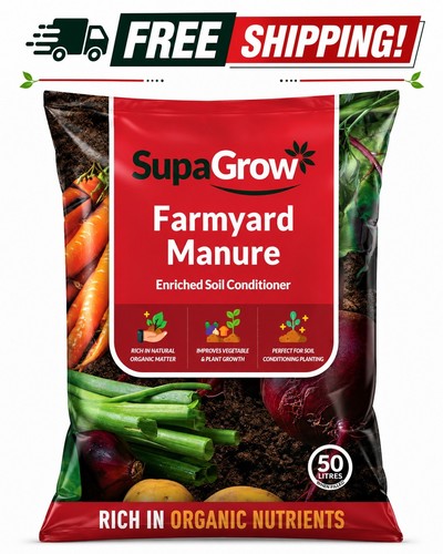 Supagrow farmyard manure 50l - farmyard,