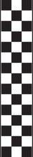 2 x Racing Stripes Chequered flags bonnet graphics vinyl stickers car van
