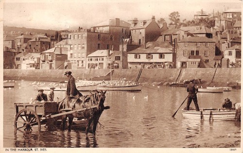 Postcard cornwall ives in - postcard,