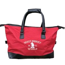 Walt Disney World Mickey Mouse 1971 Red Duffle Gym Travel Overnight Bag 