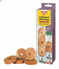 Zero In Cedarwood Clothes Moth Repellent Hanging Rings Natural Moth Killer Multi